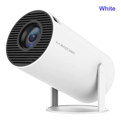 Projector Android 11 4K 1280*720P HY300 Pro + Dual Wifi 290ANSI 180°Flexible BT5.0 Cinema Outdoor Portable Projector